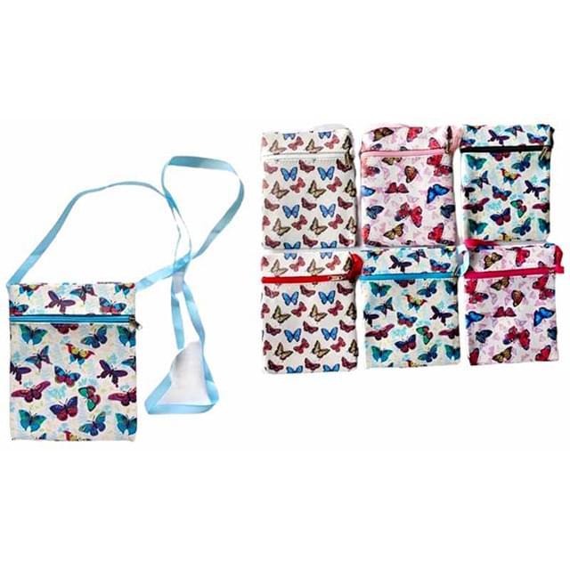 Small Butterfly Print Crossbody Purses - Assorted image