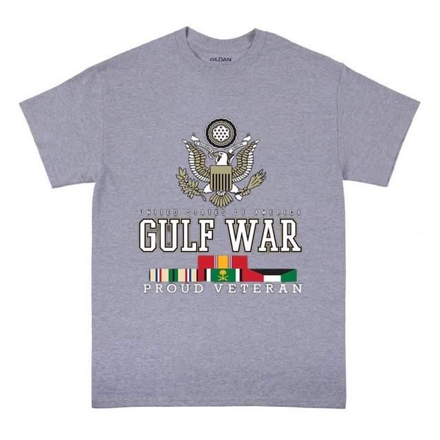 Gulf War "Proud Veteran" T-Shirts - Sports Gray XXL image