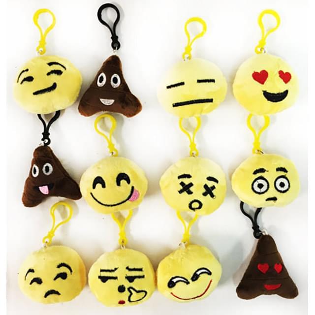 Fluffy Emoji Keychain Assorted Styles image