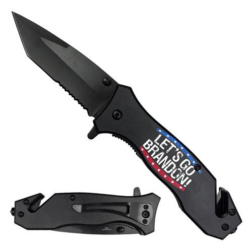 3.5" Blade "Let's Go Brandon" Knife image