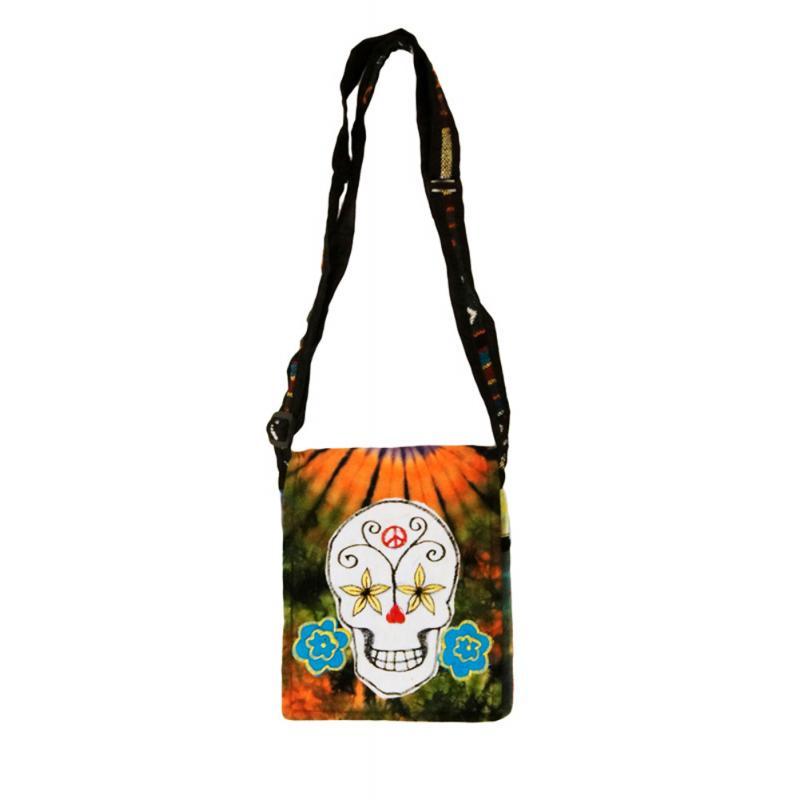 Mini Sling Bags - Tie Dye Flower Skull image