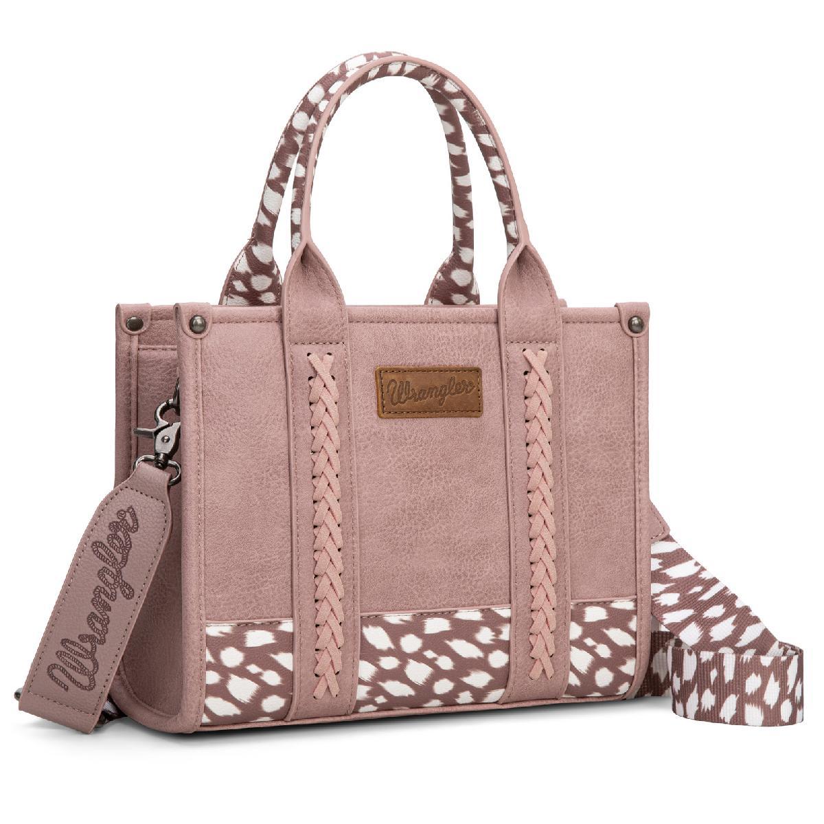 Wrangler Deer Print Concealed Carry Tote & Crossbody - Purple image