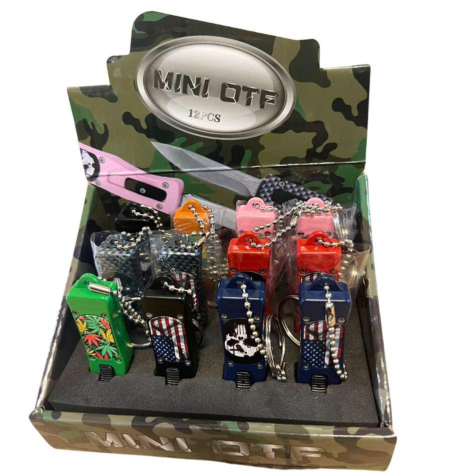 Mini OTF Pocket Knife Set - 12 Pieces image