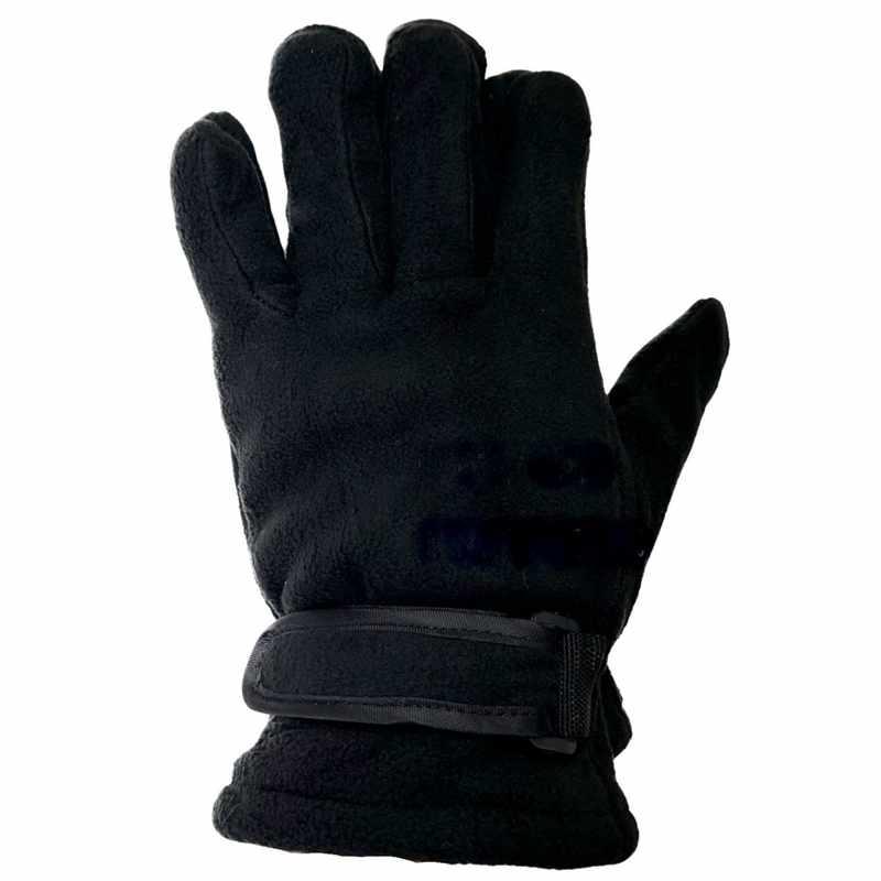 Fleece Winter Gloves - Black image