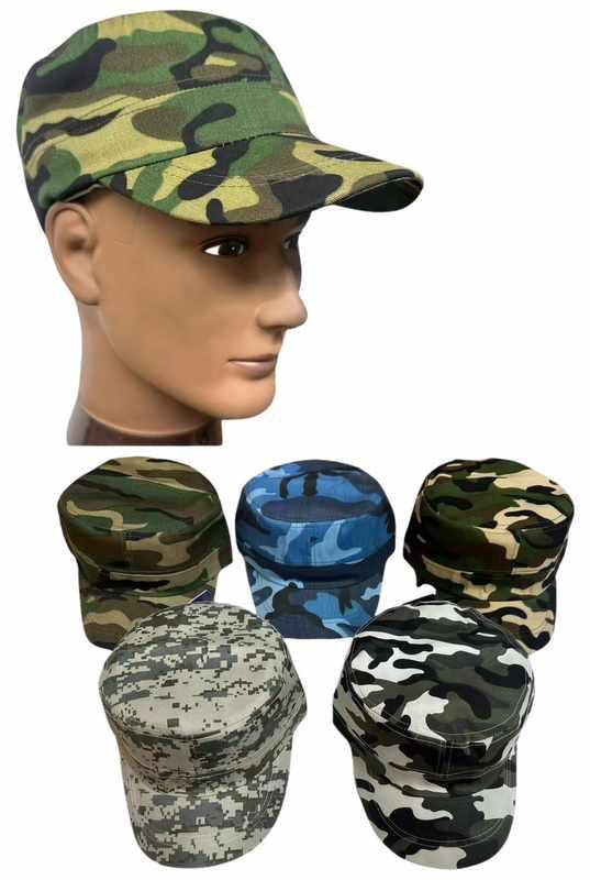 Camo Military-Style Hats - Assorted image